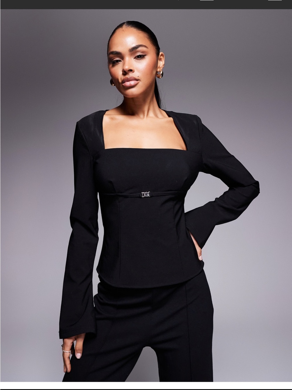 Princess Polly Flounce square neck flare sleeve